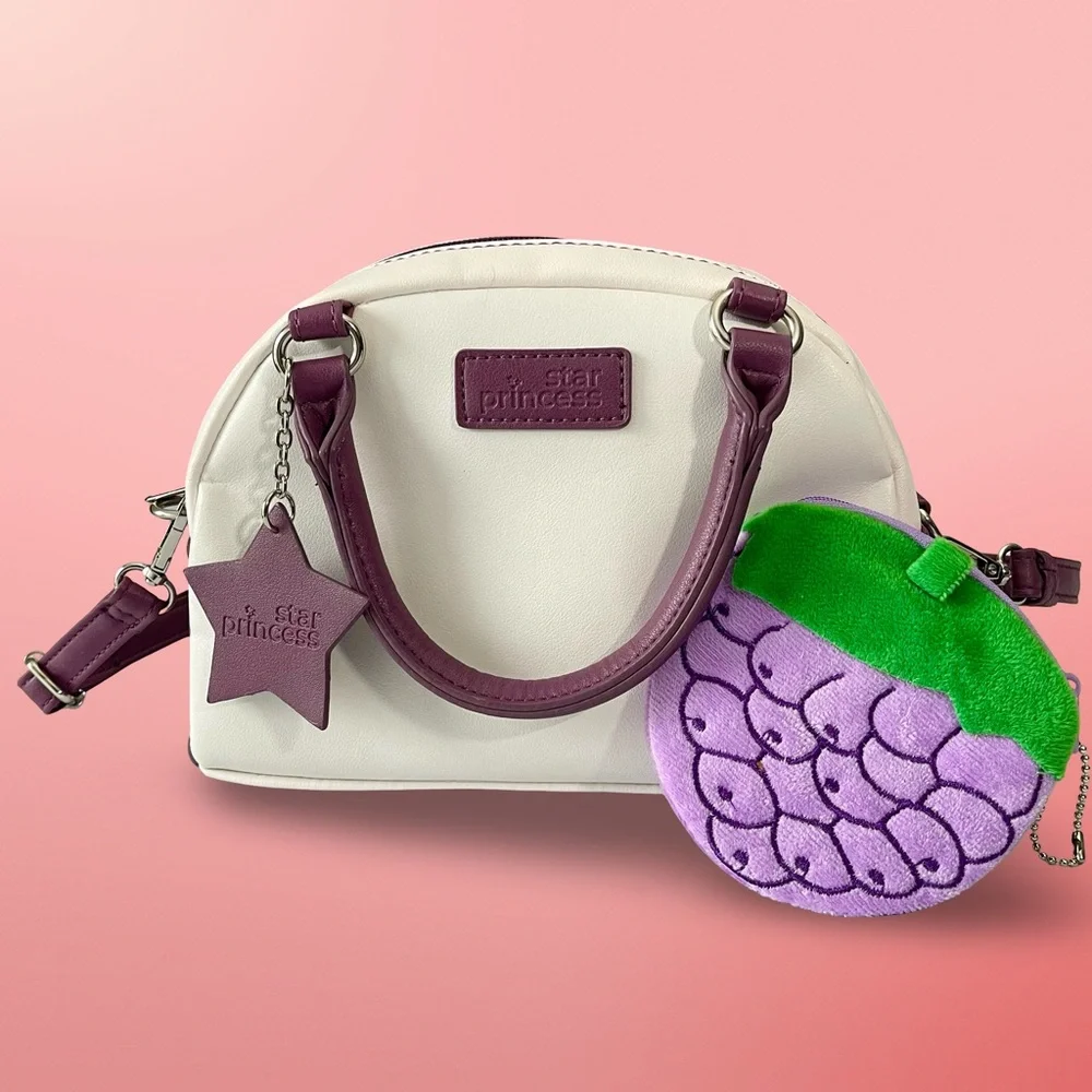 Star Princess Play Pretend Purse for Toddler Ages 3+ Star Charm Grape Coin Purse - Picture 2 of 6